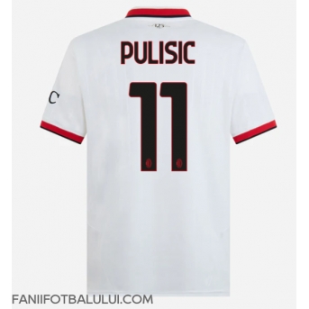 AC Milan Christian Pulisic #11 Tricou Fotbal Replică 2024-25 Barbati Deplasare